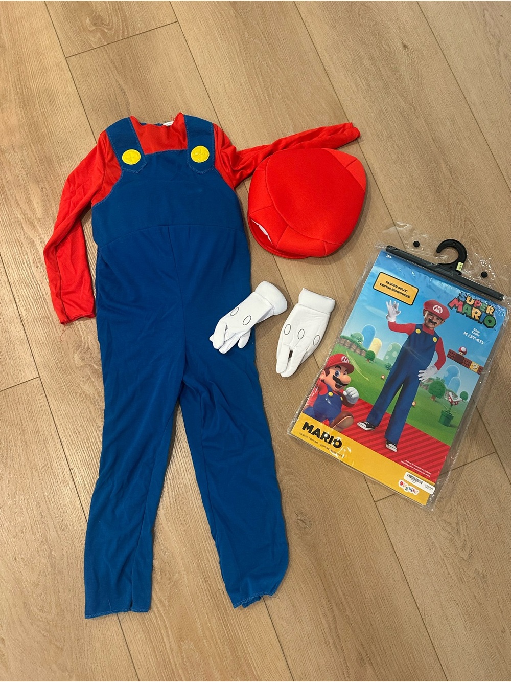 Super Mario-Inspired Kids Costume Set - Red & Blue